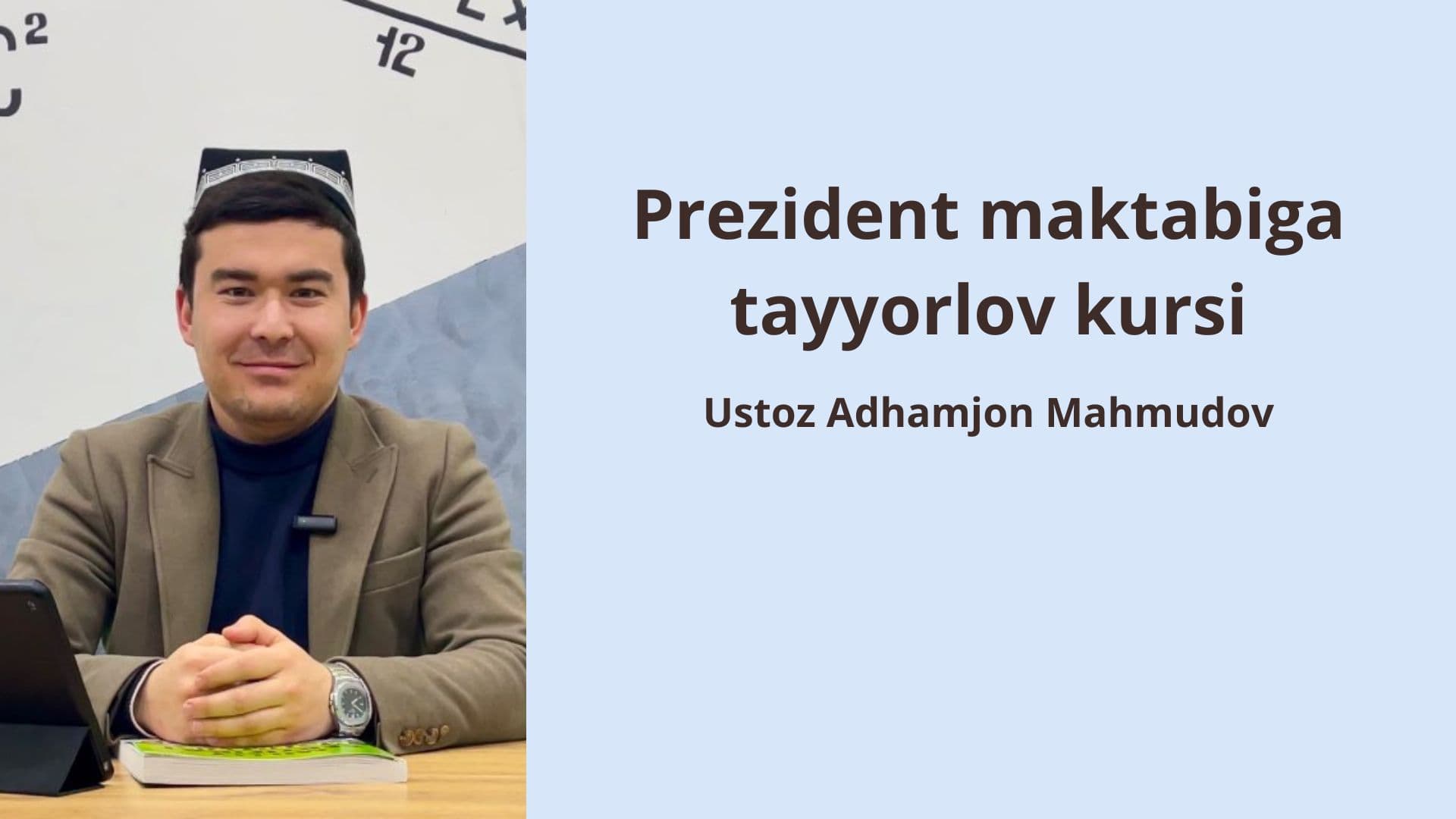 Prezident maktabiga tayyorlov kursi